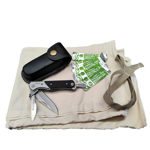 X3 Knife and Calico Meat Bag - Value Bundle