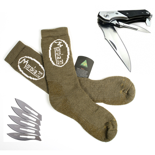 Merino Sock and X3 Knife Bundle